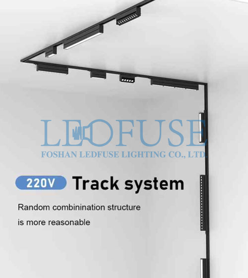 220V track light system
